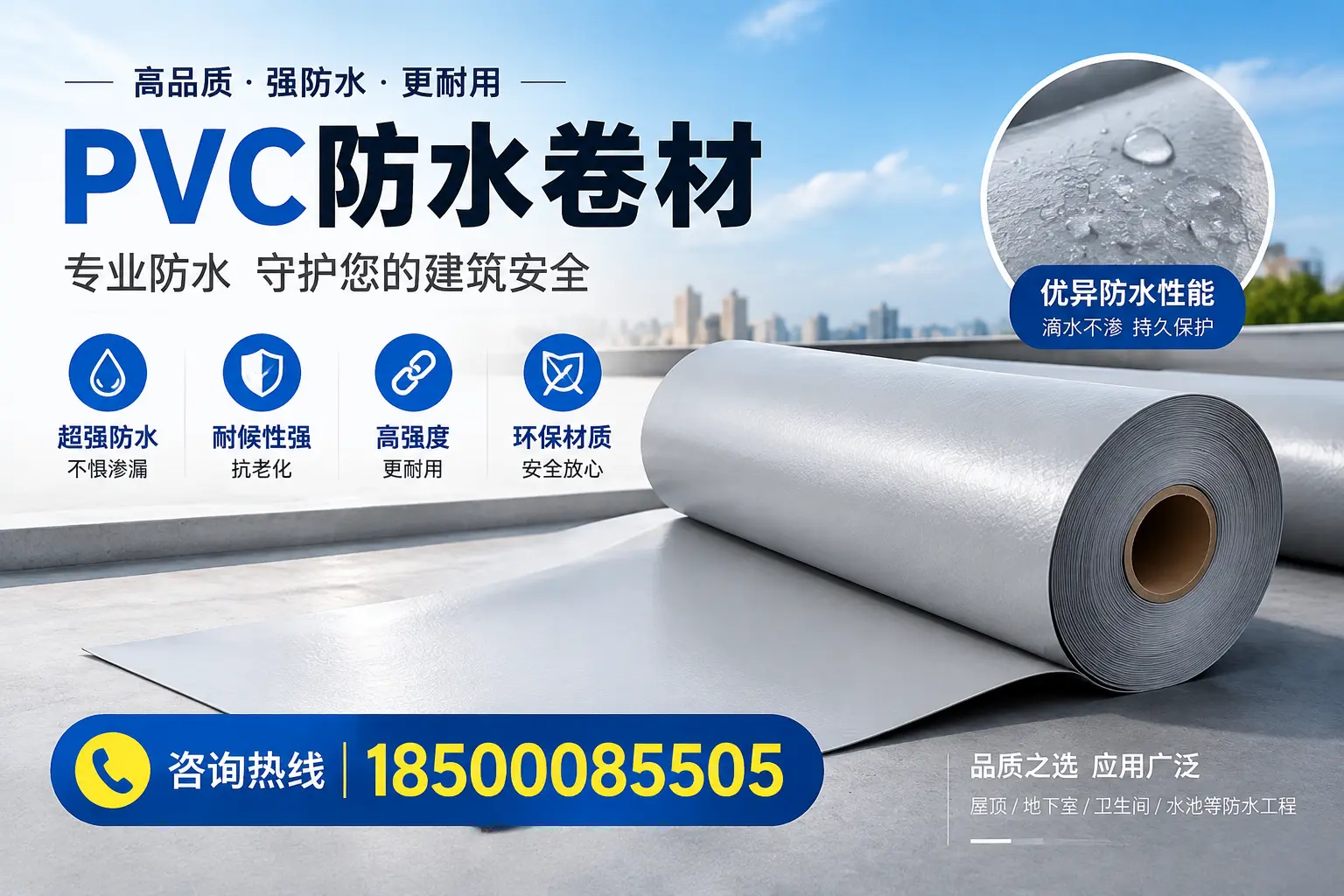 泸州地区pvc防水卷材的市场现状与发展趋势